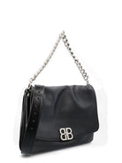 1000 BALENCIAGA BALENCIAGA BAG, MODEL BB SOFT GRAND MODEL IN CALF LEATHER. 
DIMENSIONS: L36 X H23.8 X W3 CM. 
REMOVABLE AND ADJUSTABLE LEATHER SHOULDER STRAP (50CM).
REMOVABLE CHAIN SHOULDER STRAP (23.5CM). 