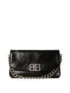 Black BALENCIAGA "BB SOFT FLAP" SHOULDER BAG