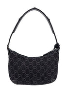 4952 GUCCI  HORSEBIT SMALL SHOULDER BAG BLACK/GREY