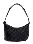 4952 GUCCI  HORSEBIT SMALL SHOULDER BAG BLACK/GREY