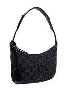 4952 GUCCI  HORSEBIT SMALL SHOULDER BAG BLACK/GREY