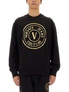 CF00TG89 VERSACE JEANS COUTURE V-EMBLEM SWEATSHIRT