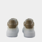 9042 ALEXANDER MCQUEEN  WHITE/STONE OVERSIZED SNEAKERS