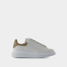 9042 ALEXANDER MCQUEEN  WHITE/STONE OVERSIZED SNEAKERS