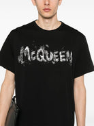 0528 ALEXANDER MCQUEEN T-SHIRT WAX FLOWER MCQUEEN PRINT