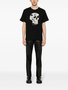 1000 ALEXANDER MCQUEEN SKULL EMBROIDERY T-SHIRT