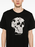 1000 ALEXANDER MCQUEEN SKULL EMBROIDERY T-SHIRT