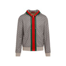 2270 GUCCI ZIP-UP HOODIE WITH GG PRINT