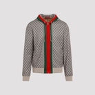 2270 GUCCI ZIP-UP HOODIE WITH GG PRINT