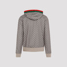 2270 GUCCI ZIP-UP HOODIE WITH GG PRINT