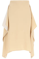 A7405 BURBERRY  'THEA' SILK MIDI SKIRT