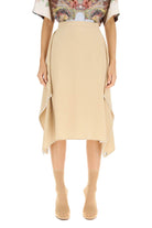 A7405 BURBERRY  'THEA' SILK MIDI SKIRT