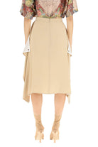 A7405 BURBERRY  'THEA' SILK MIDI SKIRT