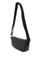 A1189 BURBERRY ASYMMETRIC BLACK LEATHER CROSSBODY BAG