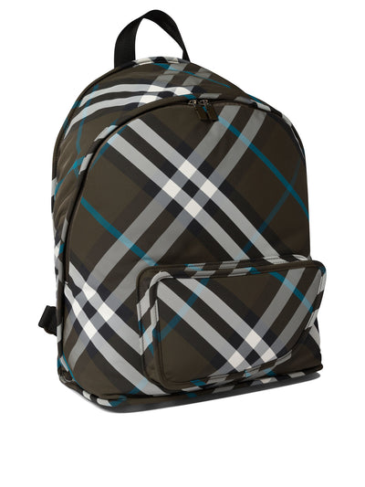 Green BURBERRY "SHIELD" BACKPACK