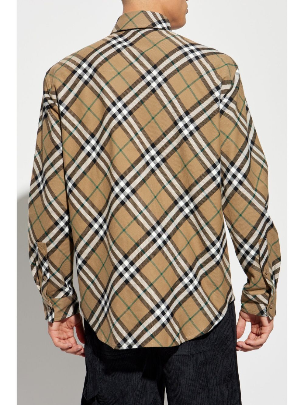 Burberry shops check flannel shirt