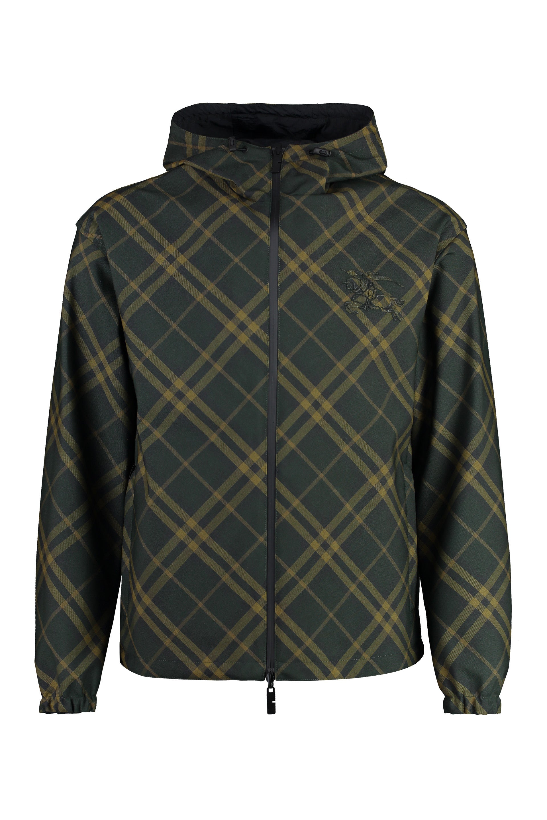 BLACK BURBERRY LIGHTWEIGHT REVERSIBLE JACKET WITH CHECK PATTERN 8098500157805 LOZURI