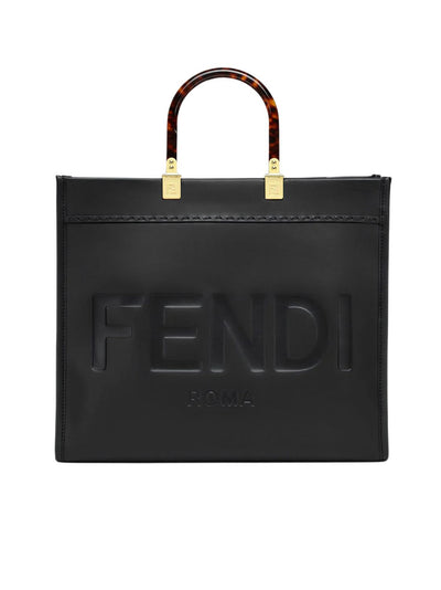 F0KUR FENDI SUNSHINE LEATHER TOTE