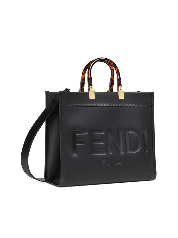 F0KUR FENDI SUNSHINE LEATHER TOTE