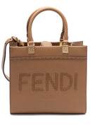 F19P8 FENDI FENDI SUNSHINE SMALL IN HAMMERED LEATHER