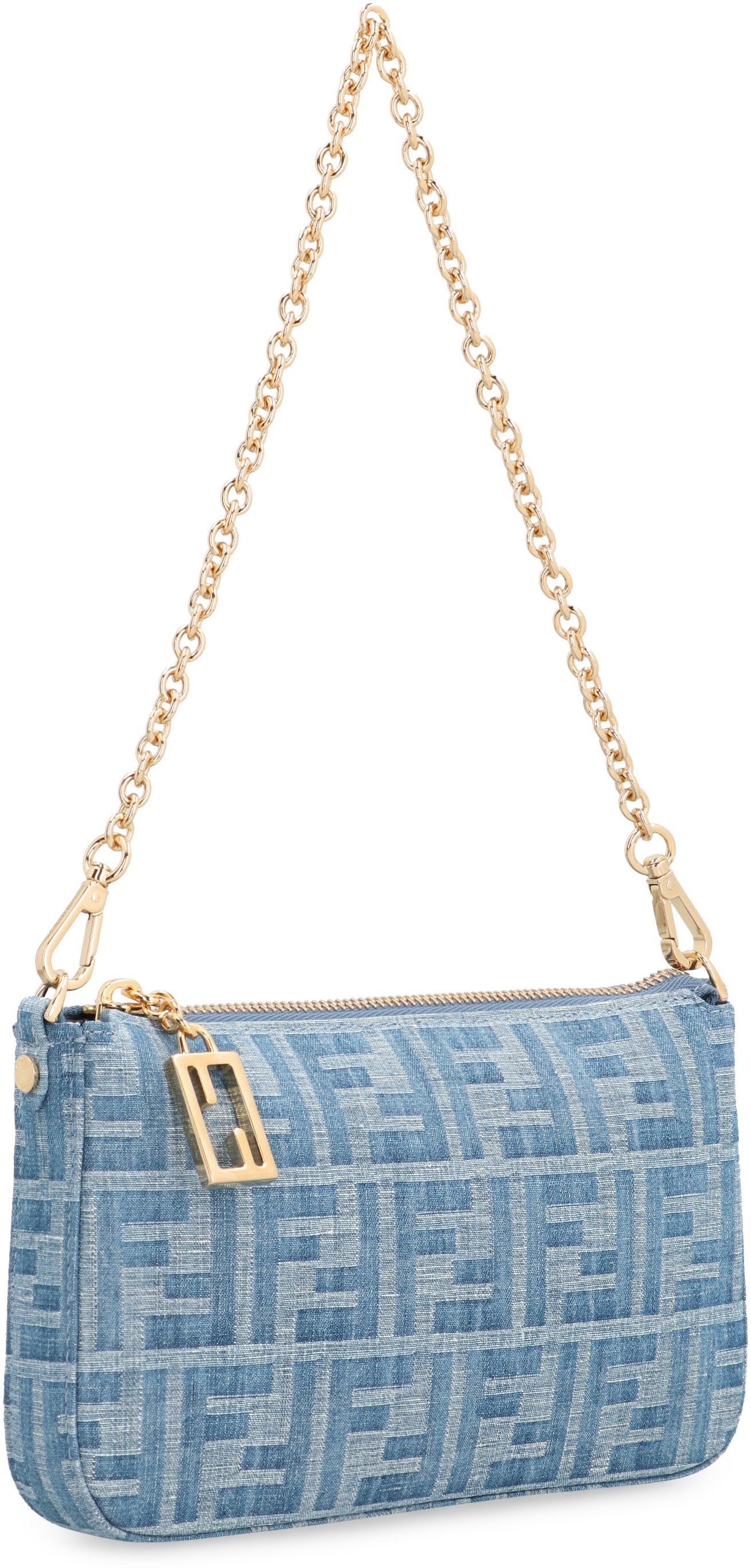 F1PLM FENDI BAGUETTE POUCH WITH CHAIN