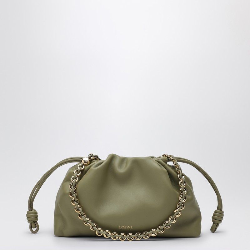 4787 LOEWE  FLAMENCO PURSE EUCALYPTUS GREEN LEATHER BAG