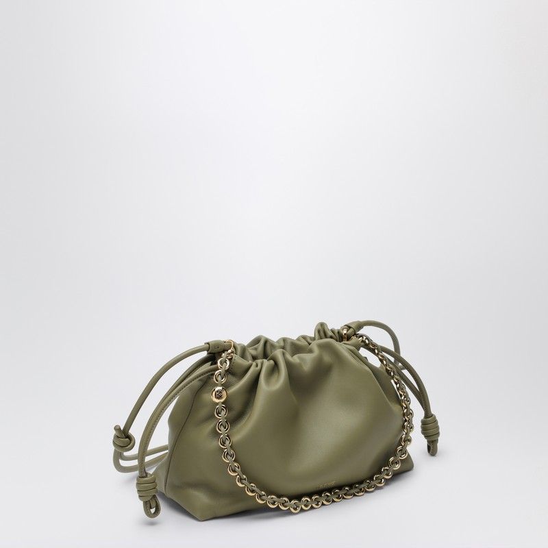 4787 LOEWE  FLAMENCO PURSE EUCALYPTUS GREEN LEATHER BAG