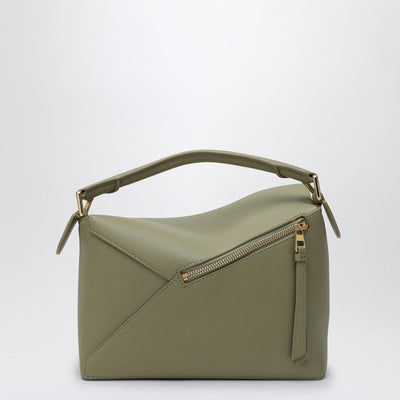 4787 LOEWE  EUCALYPTUS GREEN SMALL PUZZLE BAG