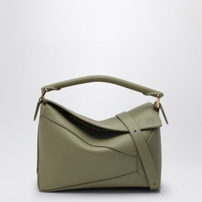 4787 LOEWE  EUCALYPTUS GREEN SMALL PUZZLE BAG