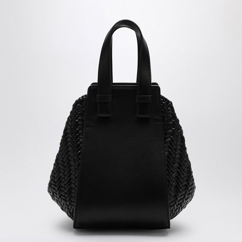 1100 LOEWE  BLACK LEATHER HAMMOCK BAG