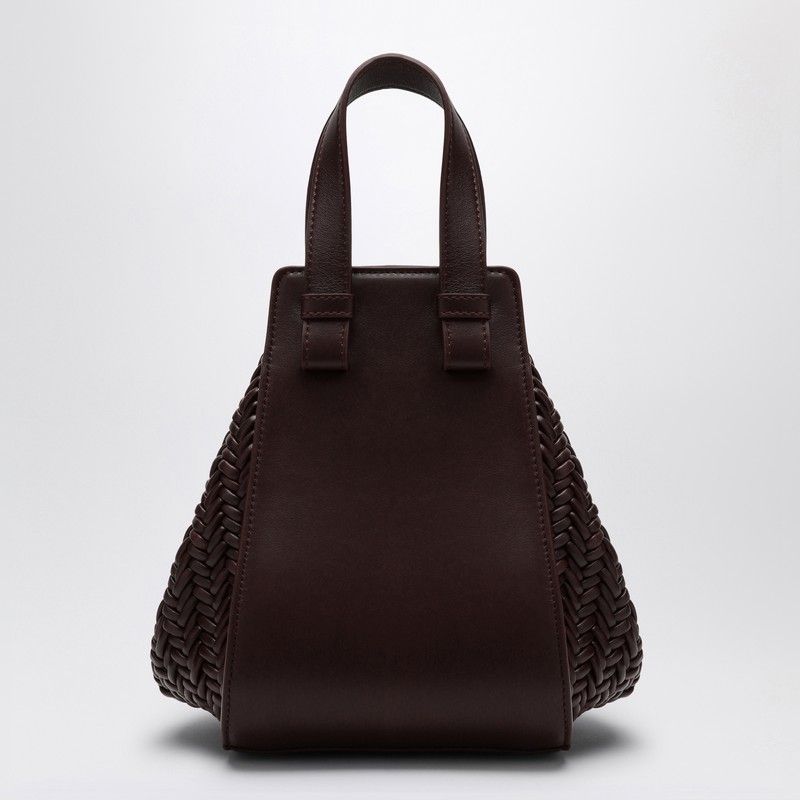 7240 LOEWE  DARK BURGUNDY LEATHER HAMMOCK BAG