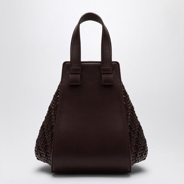 7240 LOEWE  DARK BURGUNDY LEATHER HAMMOCK BAG