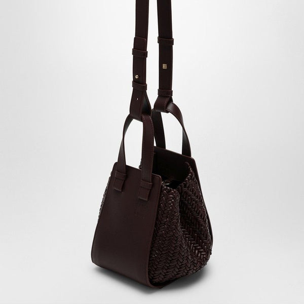 7240 LOEWE  DARK BURGUNDY LEATHER HAMMOCK BAG