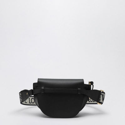 1100 LOEWE  MINI GATE DUAL BLACK LEATHER BAG