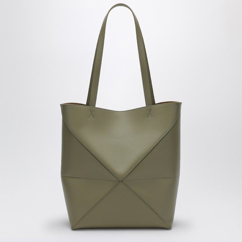 4787 LOEWE  PUZZLE FOLD TOTE GREEN EUCALYPTUS BAG