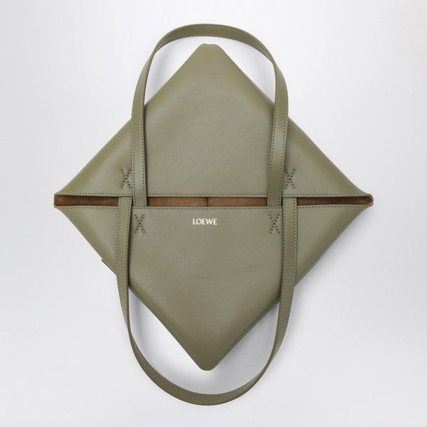 4787 LOEWE  PUZZLE FOLD TOTE GREEN EUCALYPTUS BAG