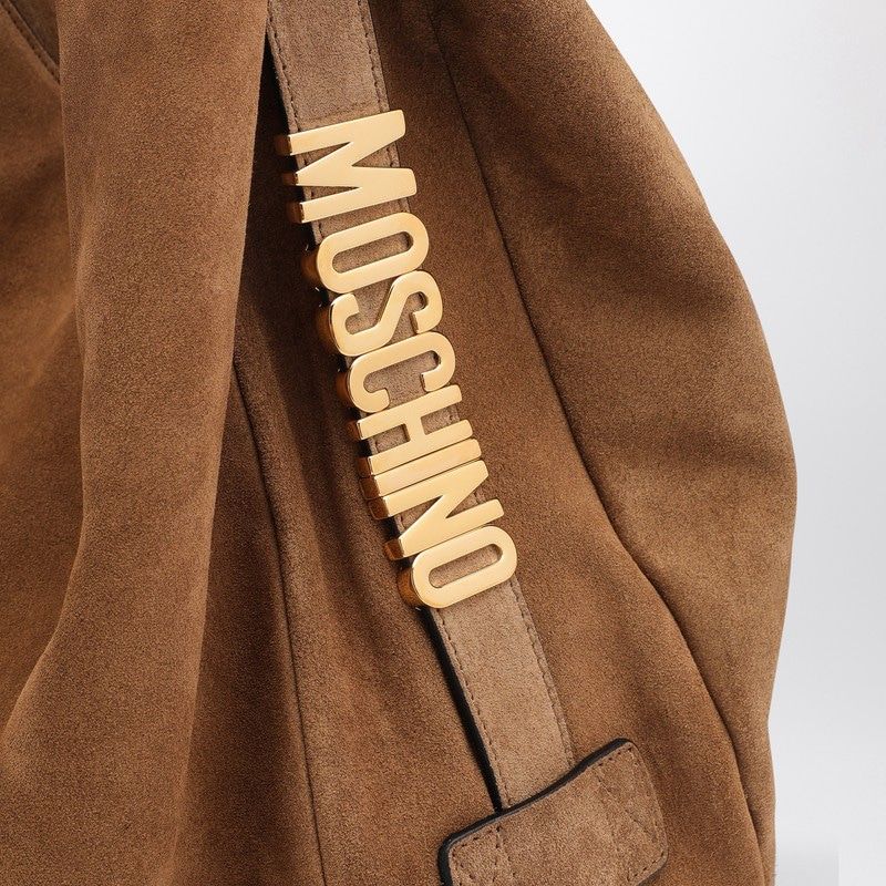 0089 MOSCHINO COUTURE  SLOUCHY MARORNE SHOULDER BAG IN SUEDE