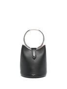 999 ALAIA RING MINI LEATHER BUCKET BAG