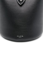 999 ALAIA RING MINI LEATHER BUCKET BAG