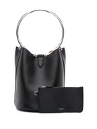 999 ALAIA RING LARGE LEATHER BUCKET BAG