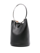 999 ALAIA RING LARGE LEATHER BUCKET BAG