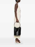 999 ALAIA RING LARGE LEATHER BUCKET BAG