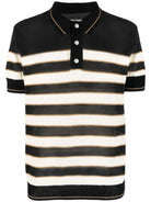 EHL BALMAIN STRIPE KNITTED POLO SHIRT