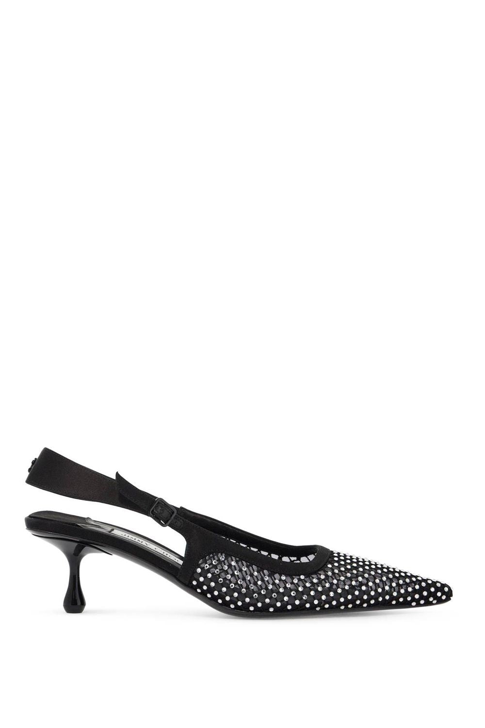 A0005 JIMMY CHOO 'MESH AND SATIN SLINGBACK AMEL 50 Dã©COL