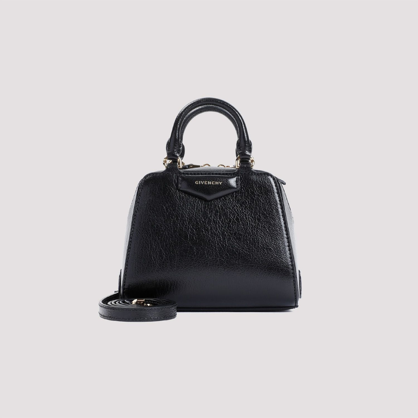 001 GIVENCHY ANTIGONA CUBE NANO LEATHER CROSSBODY BAG