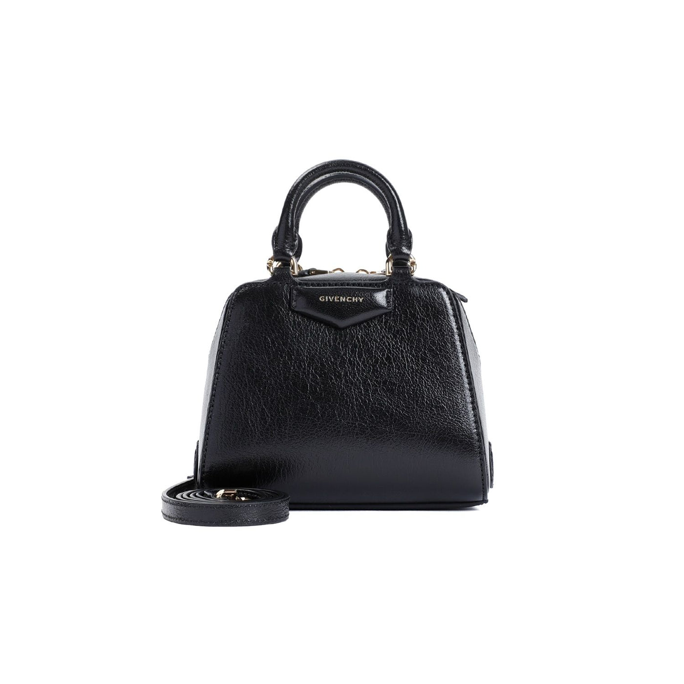 001 GIVENCHY ANTIGONA CUBE NANO LEATHER CROSSBODY BAG