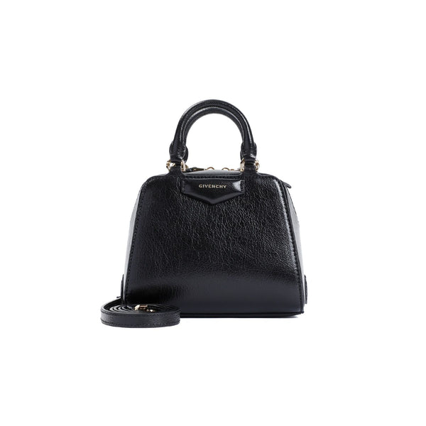 001 GIVENCHY ANTIGONA CUBE NANO LEATHER CROSSBODY BAG