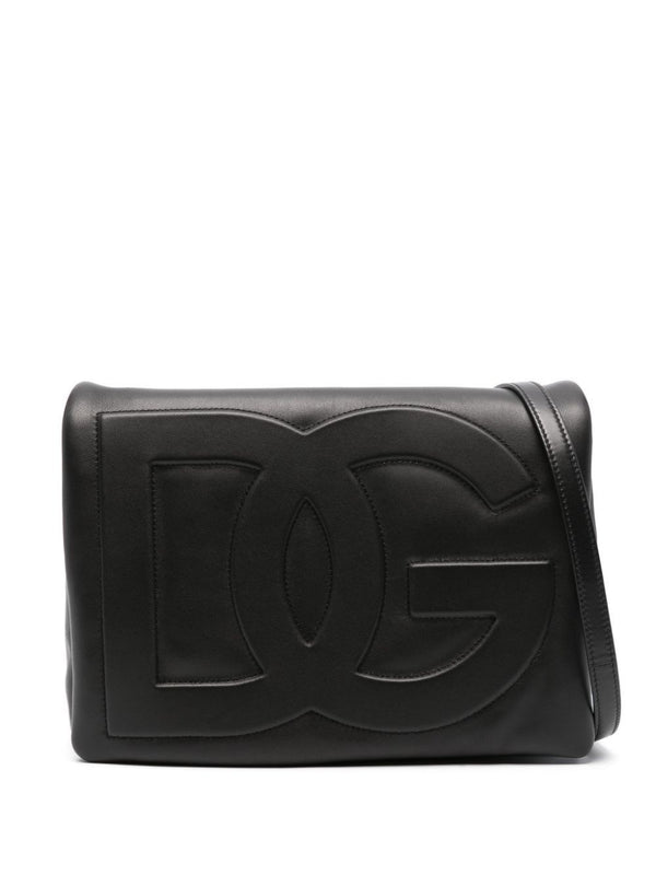 80999 DOLCE & GABBANA DG LOGO LEATHER CROSSBODY BAG