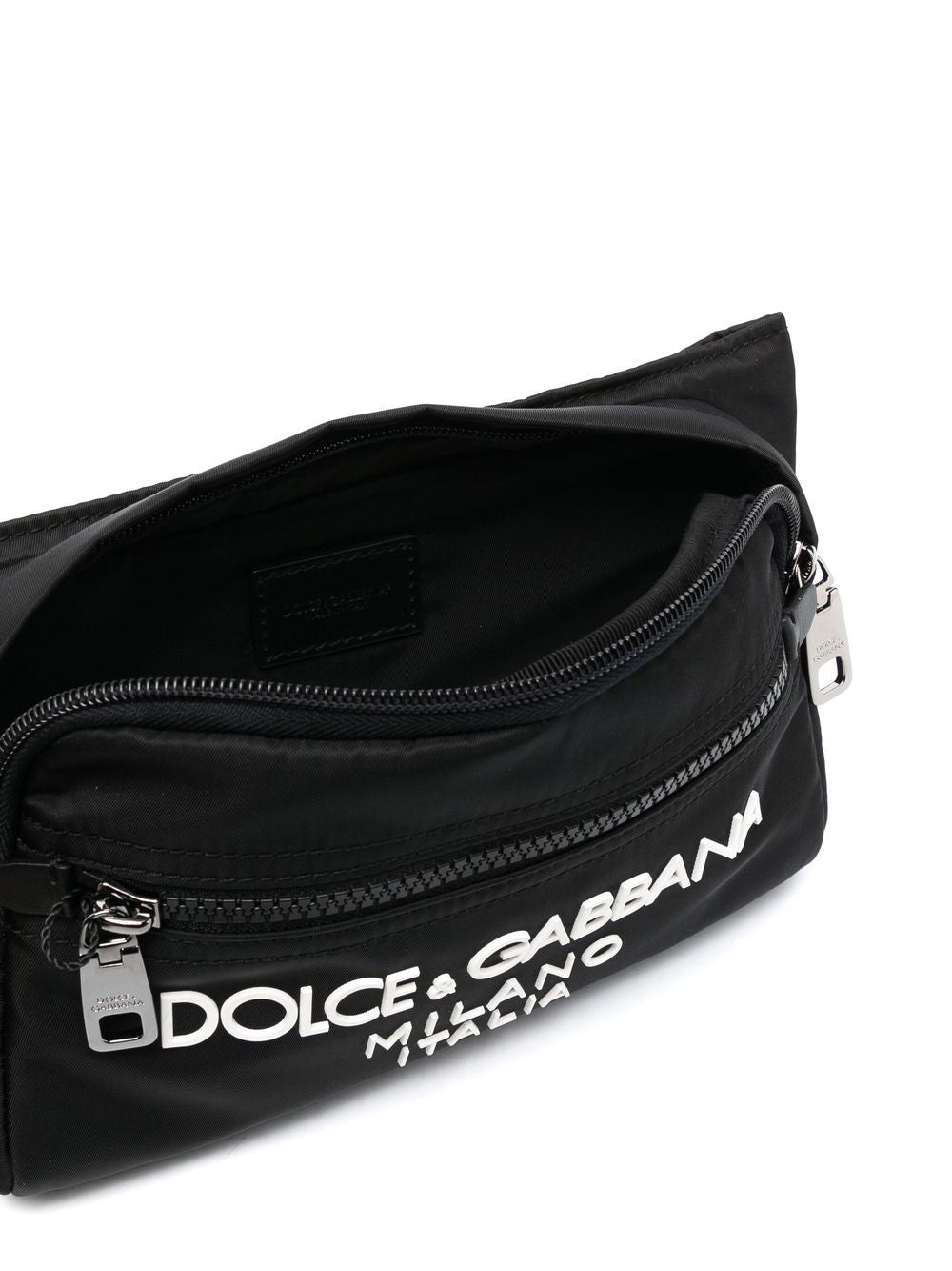 AG1828B956 DOLCE & GABBANA EMBOSSED-LOGO BELT BAG, BLACK