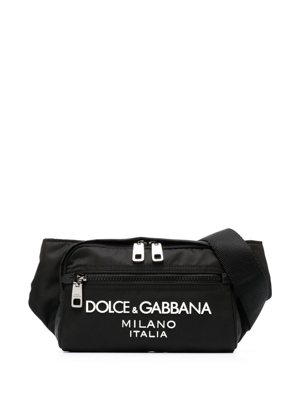 AG1828B956 DOLCE & GABBANA EMBOSSED-LOGO BELT BAG, BLACK